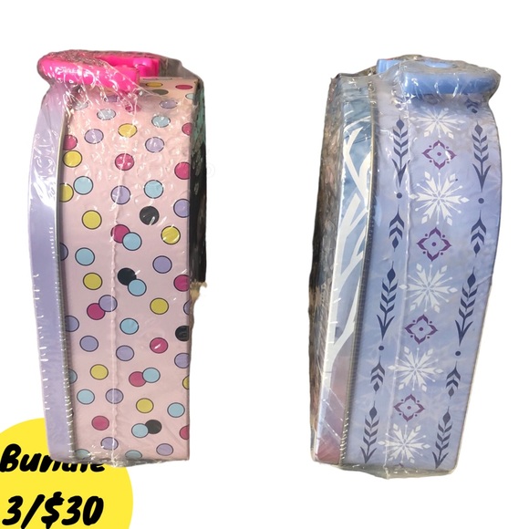 Disney Minnie Mouse Frozen Chalk Stencil Activity Pack Medal Tin Pencil Box NWT - Picture 3 of 5